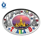 Thailand elephant metal plate tourist souvenir