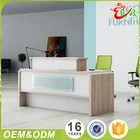 Wholesale 2017 latest design office furniture front table modern elegant office luxury reception desk