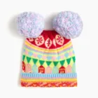 GRIL'S 70/30 NYLON/WOOL KNITTED JACQUARD HAT GLOVE SETS