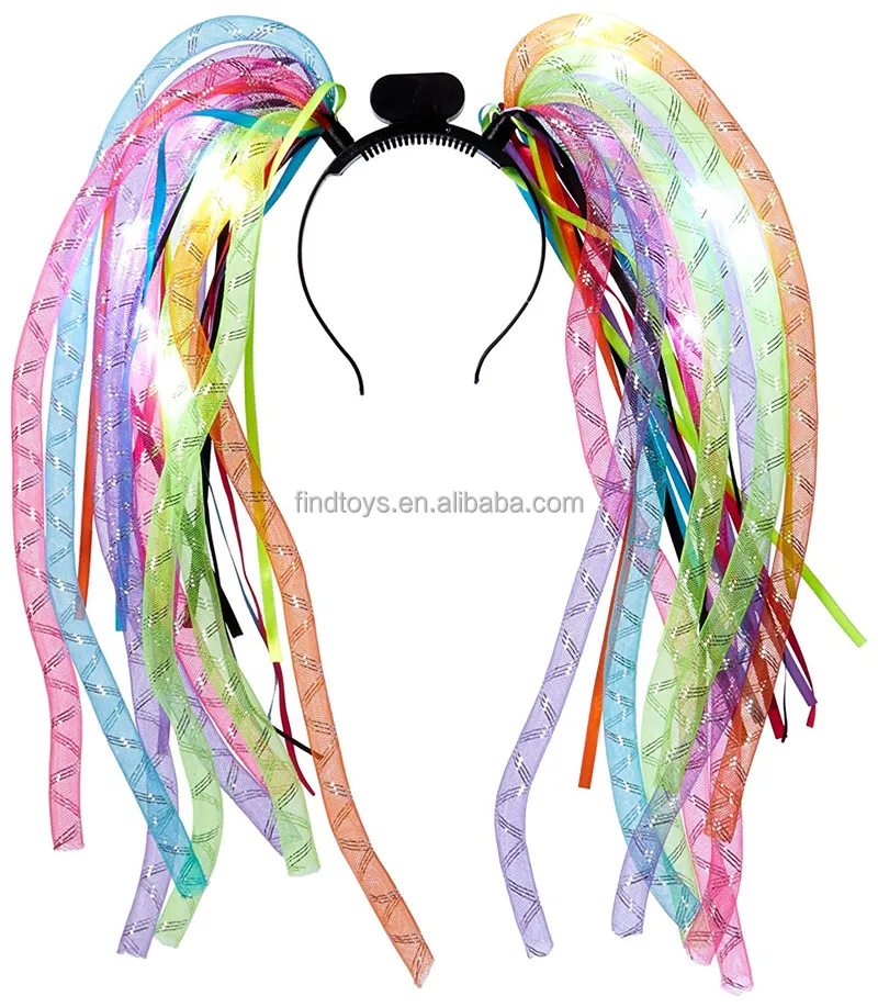 led flashing hair hoops