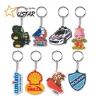 Keychain Factory Keyring Custom Logo 3D Soft Rubber PVC Keychain