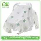 Super Soft Breathable Muslin Cotton Baby Stroller Cove Eco-friendly Muslin Infant Car Seat Cover