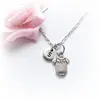 High quality antique silver baby jewelry for mum gifts