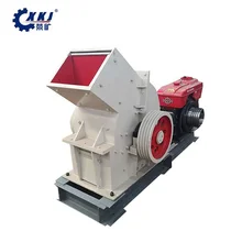 High Capacity Fine Glass/ Stone Diesel Engine Hammer Mill Crusher For Sale