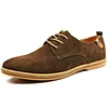 cz18038a New arrival italian design gentleman suede leather lace up plus size 48 casual shoes for men