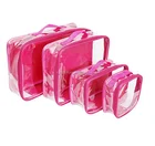 Top leader packaging manufacture big small Travel Toiletry Wash Bath PVC Clear Bag
