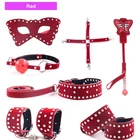 Sex Kit Toy Sex Bondage Set 7PCS Sex Bondage Restraints Slave Kit Leather Women Sex Toy Set For SM Game