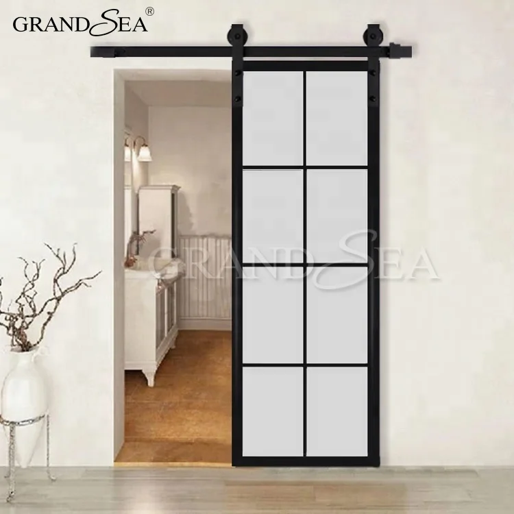 Made in china hotel project barn glass sliding door prices