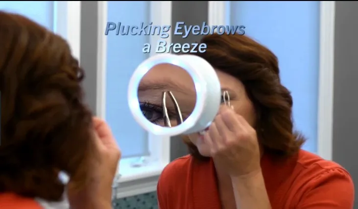 Swivel Brite LED 8X magnification mirror 360 Swivel Action