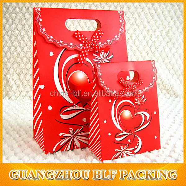 packaging & printing  bag  die cut wedding candy gift paper bag