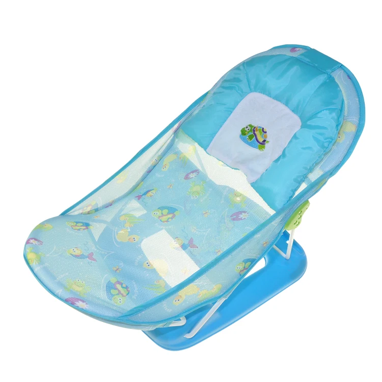 Fast delivery infant product portable foldable baby bather bath seat chair 