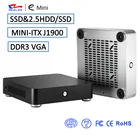 Micro itx computer 12v linux dual nic fanless intel J1900 mini pc