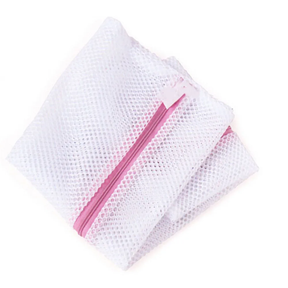 3 Sizes Zippered Mesh Laundry Wash Bags Foldable Delicates Lingerie Bra Socks Underwear Washing Machine Clothes Protection Net