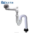 Bathroom 1.25 Inch Drainage Kit Basin Waste Strainer Drain Pipe