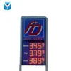 8.889 format 12 inch 7 segment led display Italy 4 Digits white gas station price signs