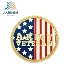 Promotional beautiful design 3d eagle america flag army coin