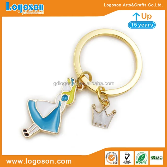 gold crown keychains-source quality gold crown
