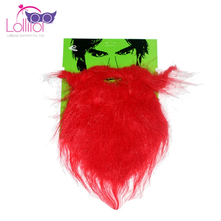 Popular red bigode falso barba bigode para festa