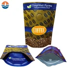 Aluminium Foil Wholesale Kraft Coffee Bean Bag With Valve Custom Printing