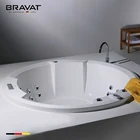 Easy to clean European modern simple acrylic transparent bathtub B25730W25-2