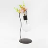 The light bulb shape clear glass hanging vases with hole
