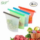 Custom Logo Reusable Silicone Food Vacuum Storage Preservation Freezer Bag