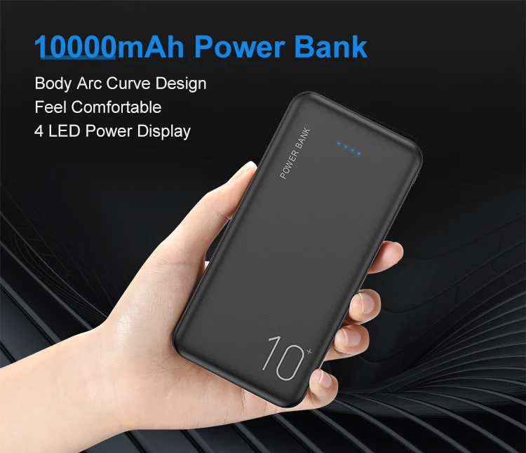 Great Free Shipping RAXFLY Smart Mobile Charger Fc Ce Rohs Slim Portable 10000 Mah Power Bank With Led Display - ANKUX.COM