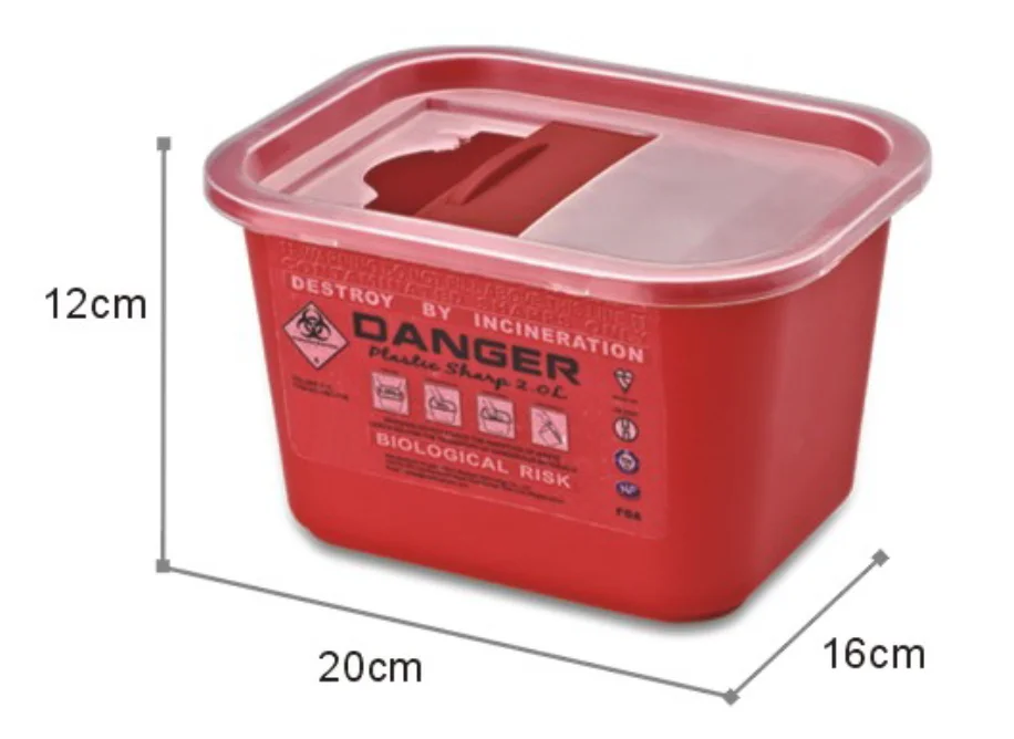 Disposable Hospital Biohazard Sharp Collector Waste Bin, View medical