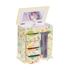 girls gift flower paper jewel box with music