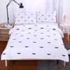 Bat Bedding Set Black And white Printing Duvet Cover Set With Pillowcases Fashional Bedspread Soft Bedclothes