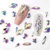 20pcs/bag Pujiang Diy Shaped K9 Colorful Nail Art Crystal Diamond Flatback Design Rhinestones For 3d Nail Art Decorations