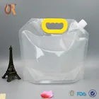 5L Outdoor Emergency Drink Water Tank Storage Bags clear stand up plastic spout pouches