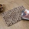 Sexy Leopard memory foam bath carpets entrance mat washable flooring carpets
