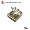 usb connector 4Pin A Female Right Angle white tray packing