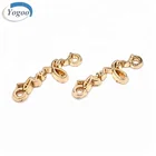 Gold Custom Small Sewing Metal Label Letters for Clothes