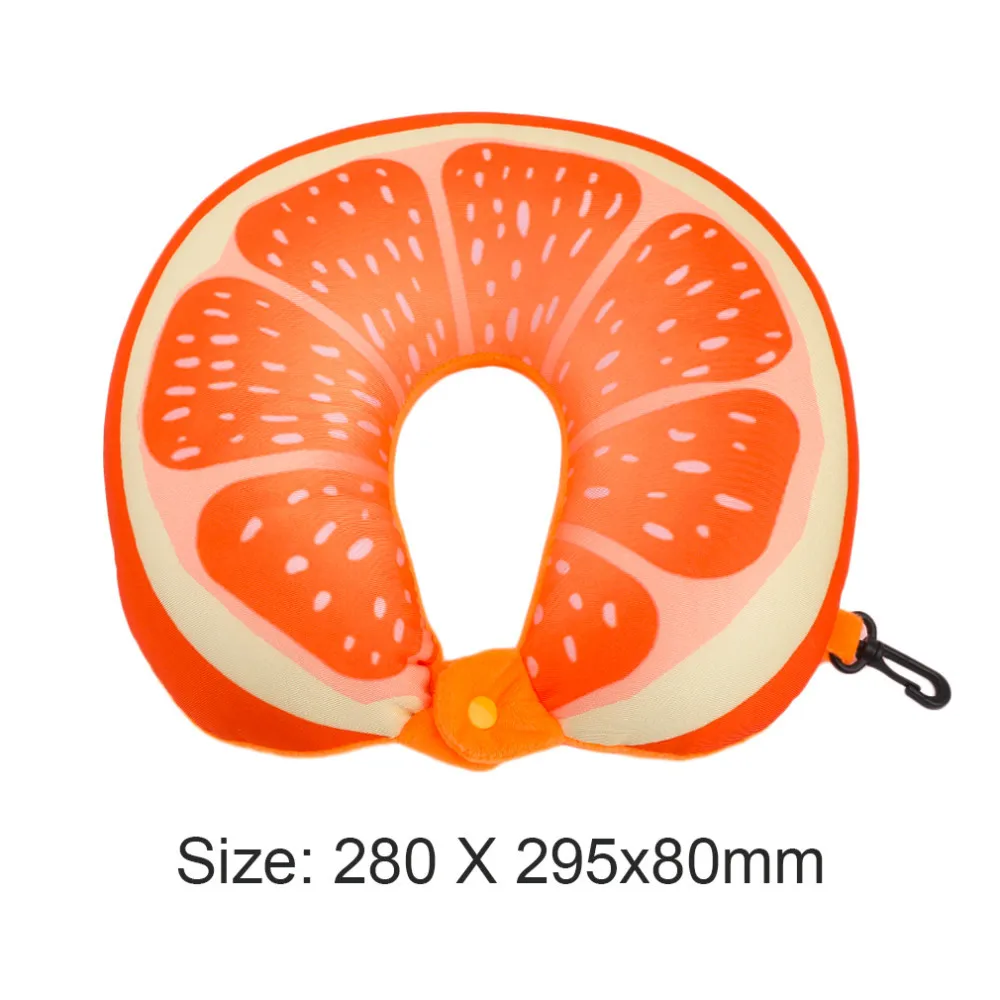 Soft U Shape Cushion Journey From Watermelon Kiwifruit Orange Fruit Cushions Tourism Neck AutoTravel Pillows
