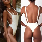 Customized Design Print Logo Women One Piece Bikini Swimwear