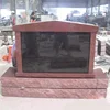 High Quality Red Headstone Popular Granite Monument Good Tombstone Design