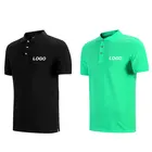 cheap china bulk wholesale clothing green silk custom embroidered polo shirt