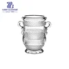 Engraved High Quality Floor Glass Flower Vase with Handle(GB1584XZS)