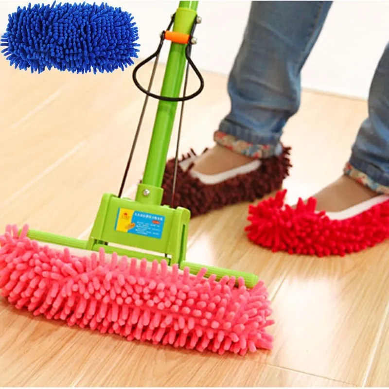 Floor Cleaner Washable Lazy Slipper Mop Shoe Cover