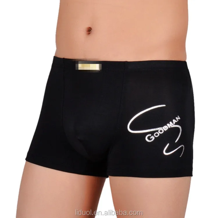 Sexy custom logo blank plain underwear mens shorts seamless  modal  men boxer