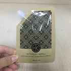 Customized Leakage Proof Paper Spouted Pouch / Brown Kraft Paper Liquid Drink Packaging Spout Bag For coffee
