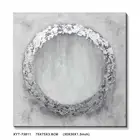 Canvas Sliver Ring Handpainted Foil Stretched Oil Painting Art On Canvas Modern Abstract