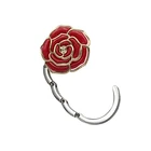 Guangdong Creative Rose Shape Bags Metal Hook Table Hook Round Rhinestone Purse