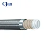 Stainless Steel Braid Cover Convoluted PTFE Tube Glass fiber reinforced