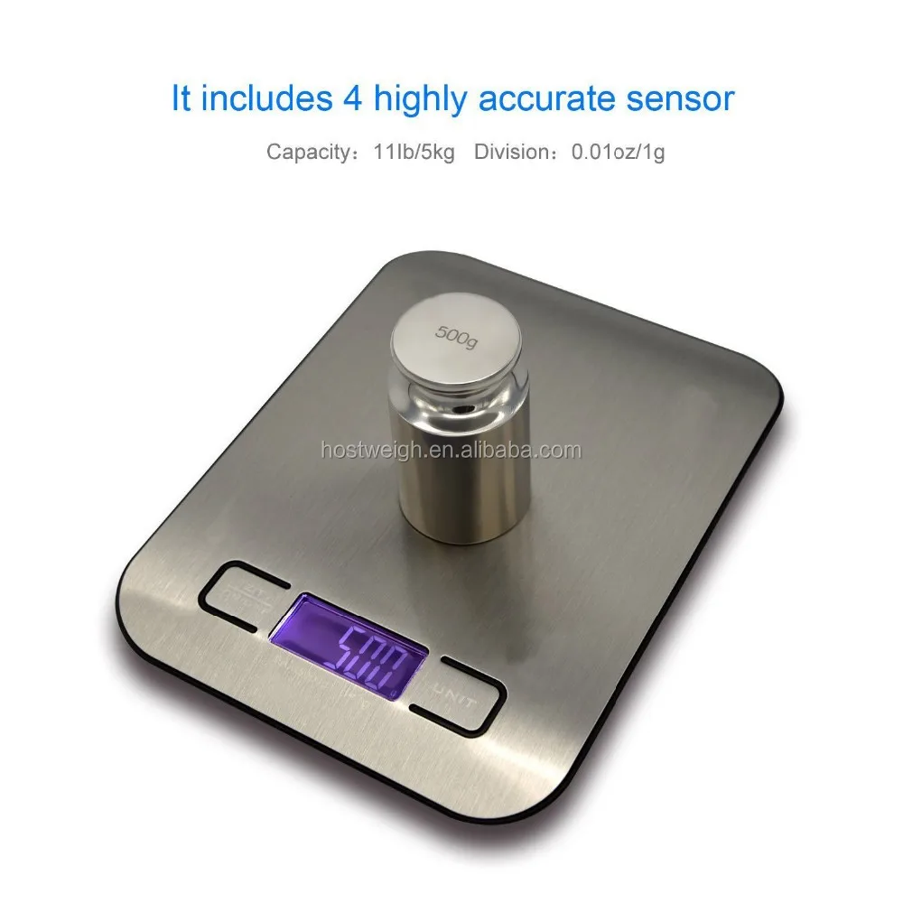 Slim Accuracy Food Scale Multifunction Kitchen Scale
