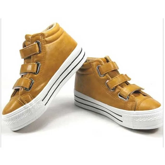 2015 Free shipping Dongkuan women elevator shoes brown black high-top canvas shoes women velcro cheap big sale size 35-39