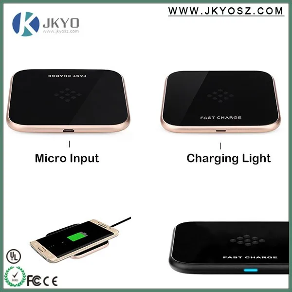 JKYO FOR Samsung new arrival S6 edge note 5 wireless charger fast wireless charging pad QI standard fast wireless charger