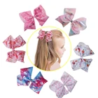 Wholesale Custom Design Ribbon Hair Bow with Clip for Girl Hair Accessories